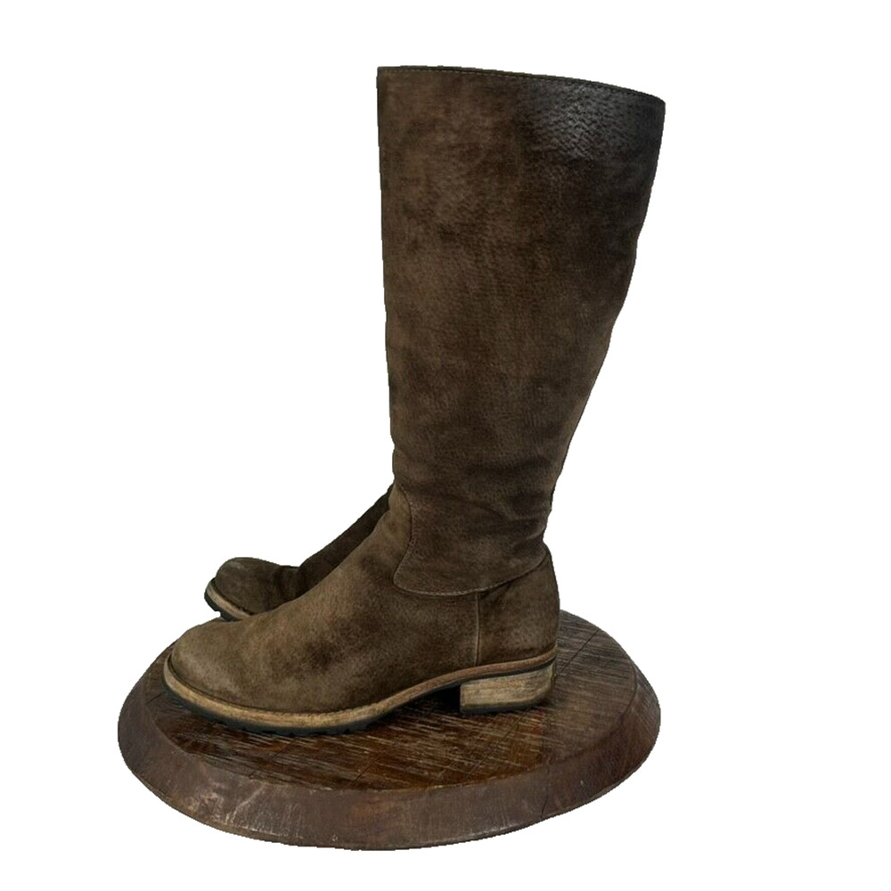 UGG Australia Boots Womens 7.5 Broome Brown Suede Cozy Shearling Lined 5518